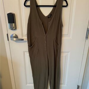 Women's Olive Jumpsuit